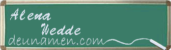Alena Wedde Visitenkarte